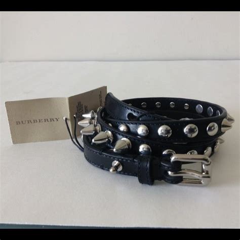 burberry belte|Burberry belt with 3 spikes.